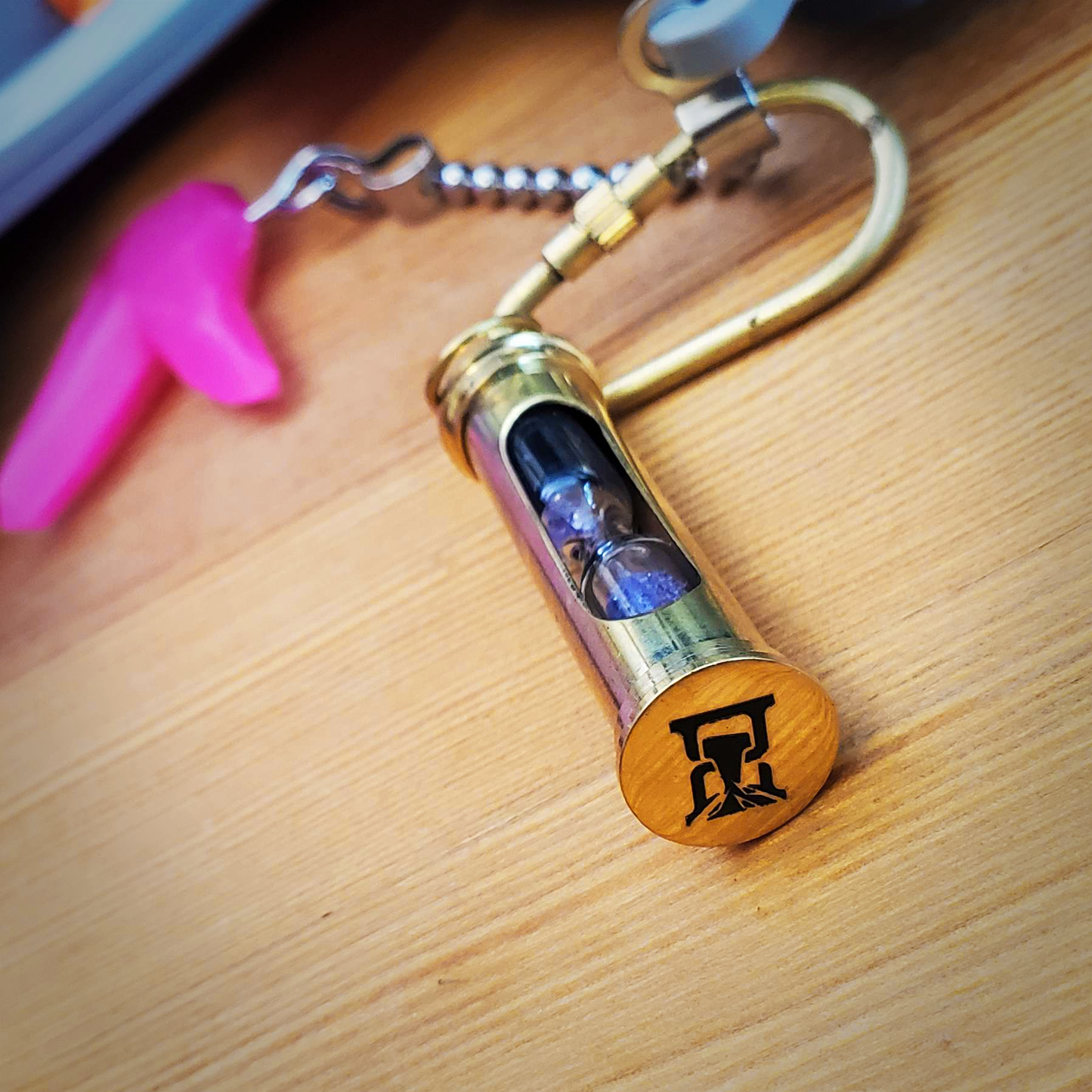 Timeless Hourglass Keychain