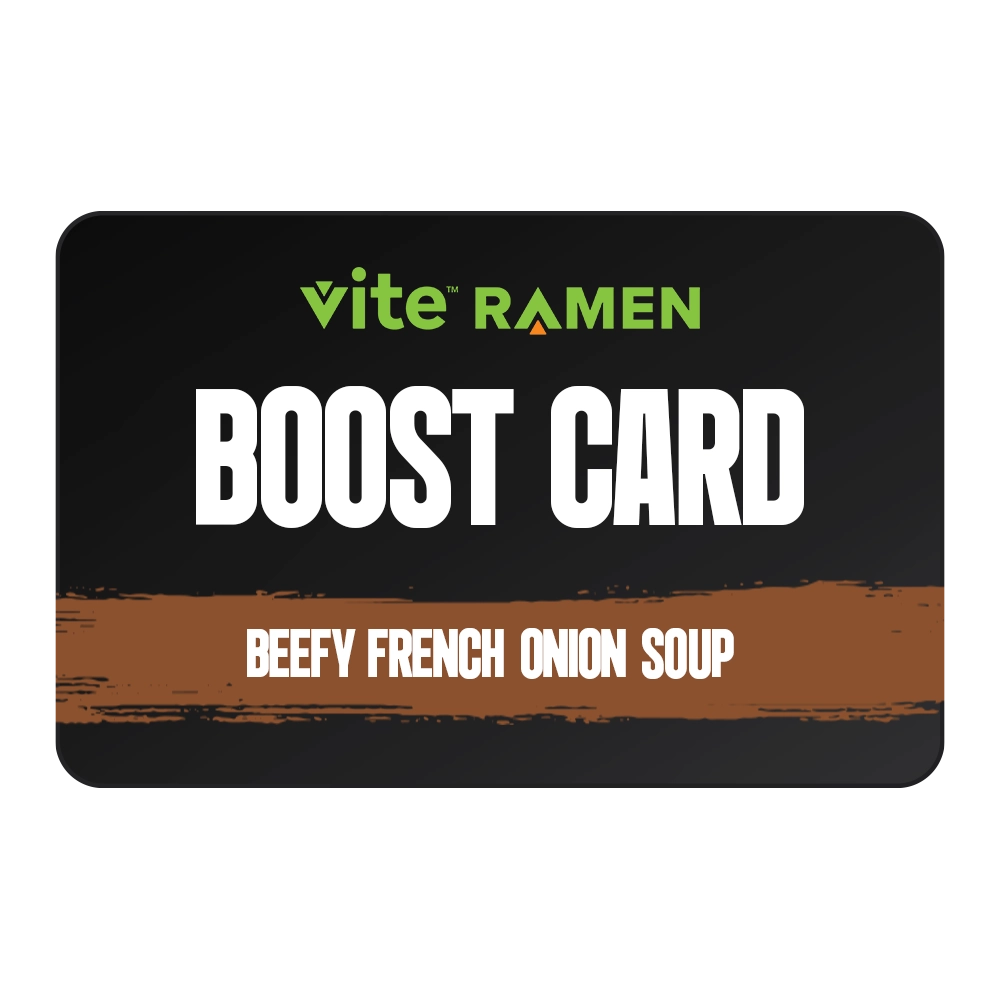 Beefy French Onion Soup Boost Card