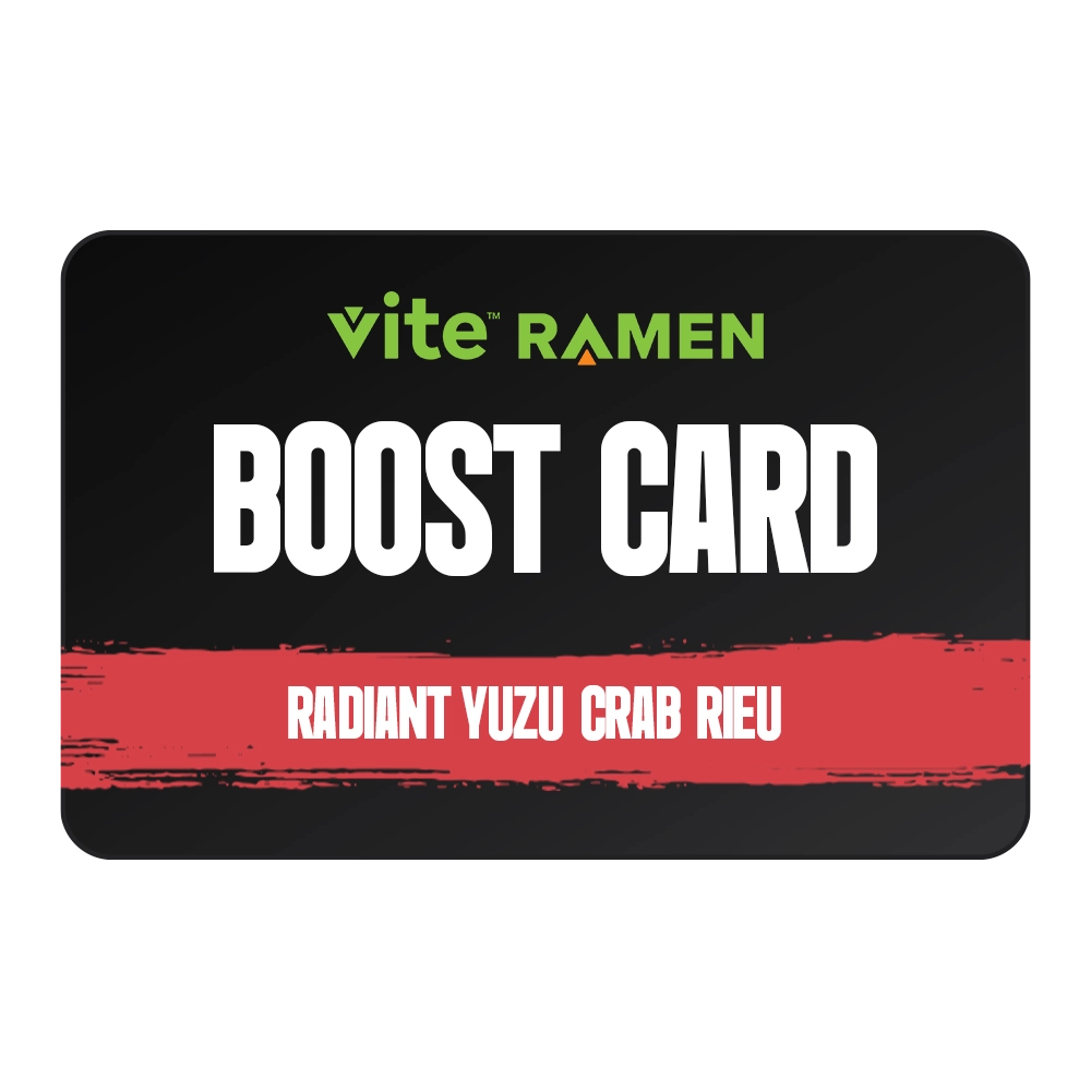 Radiant Yuzu Crab Riêu Boost Card