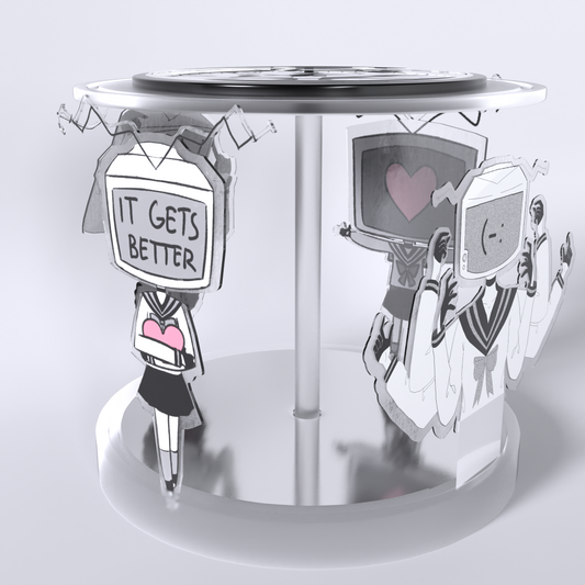 4-in-1 Spinning Carousel Standee | Crusher x Vite Ramen