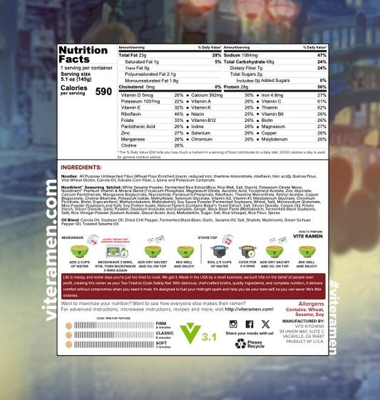 Vegan Spicy Seiso v3.1 - Batch 4