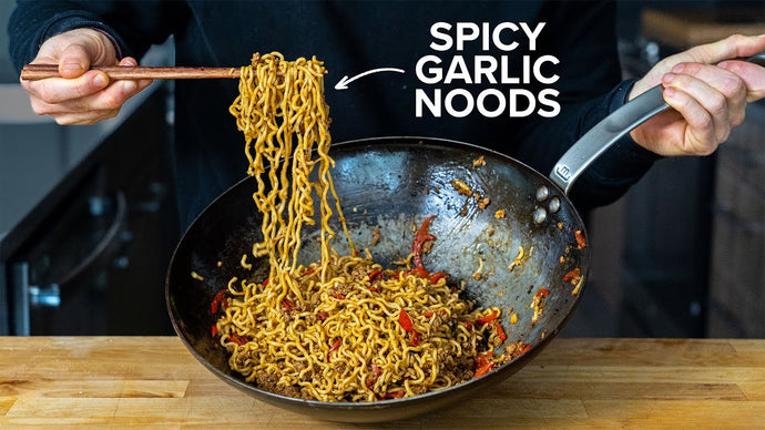 Spicy Garlic Naked Noods | Ethan Chleblowski
