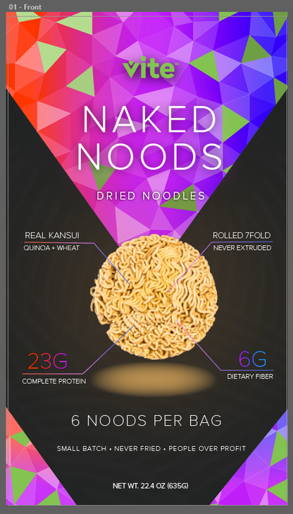 12-Pack Vite Noodles + Vite Umami Amp + Titanium Chopsticks
