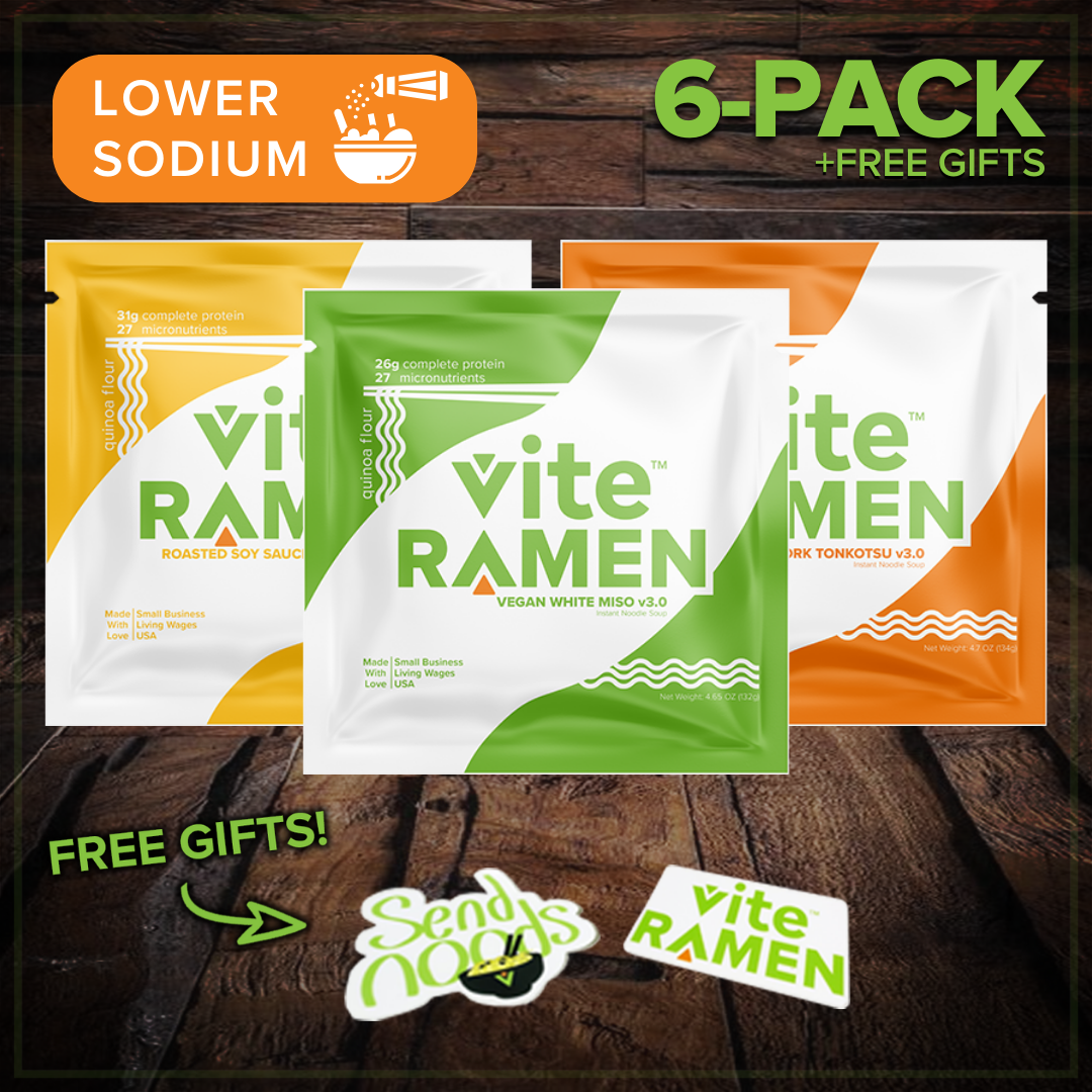 6 Pack Vite Ramen GO - Variety with FREE GIFTS