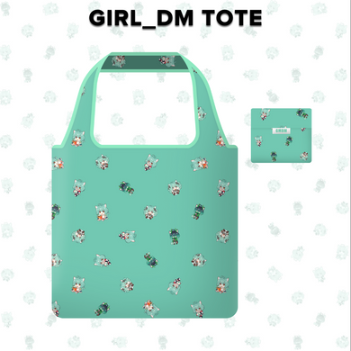 Girl_DM_ Pocket Tote Bag