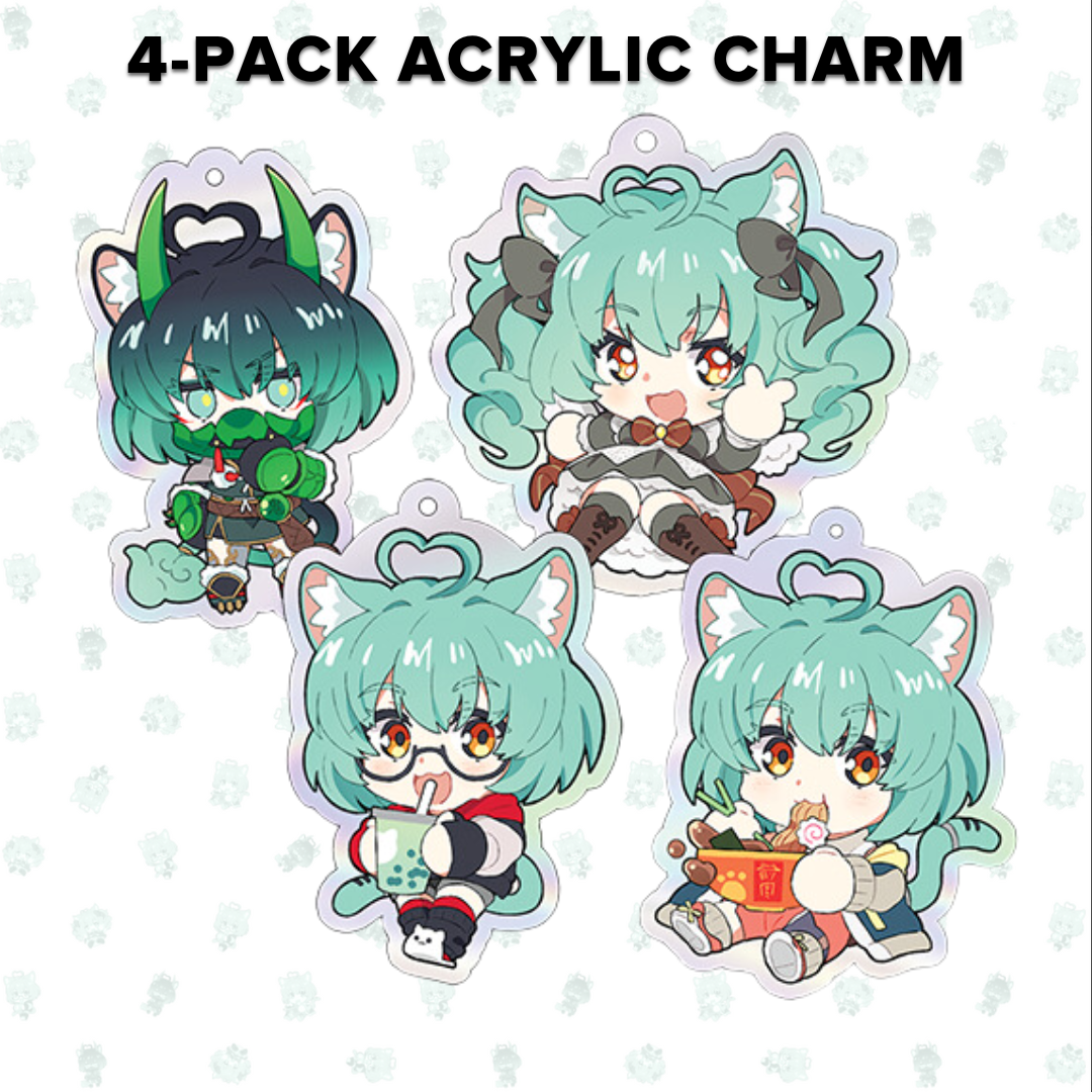 Girl_DM_ Holographic Acrylic Charms