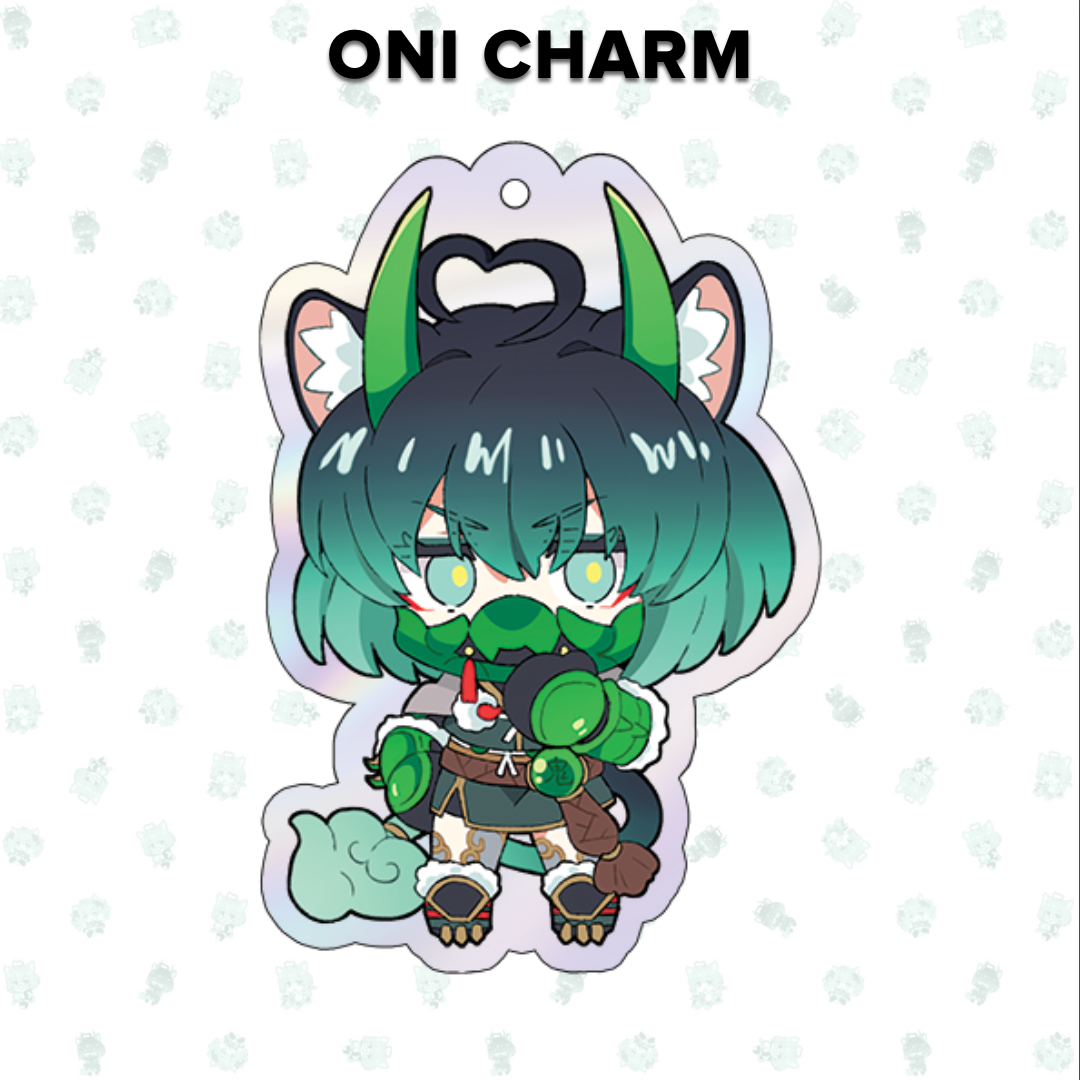 Girl_DM_ Holographic Acrylic Charms