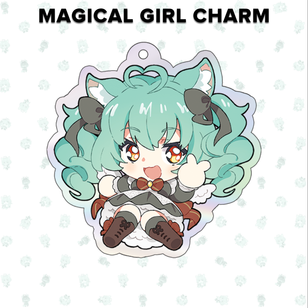 Girl_DM_ Holographic Acrylic Charms