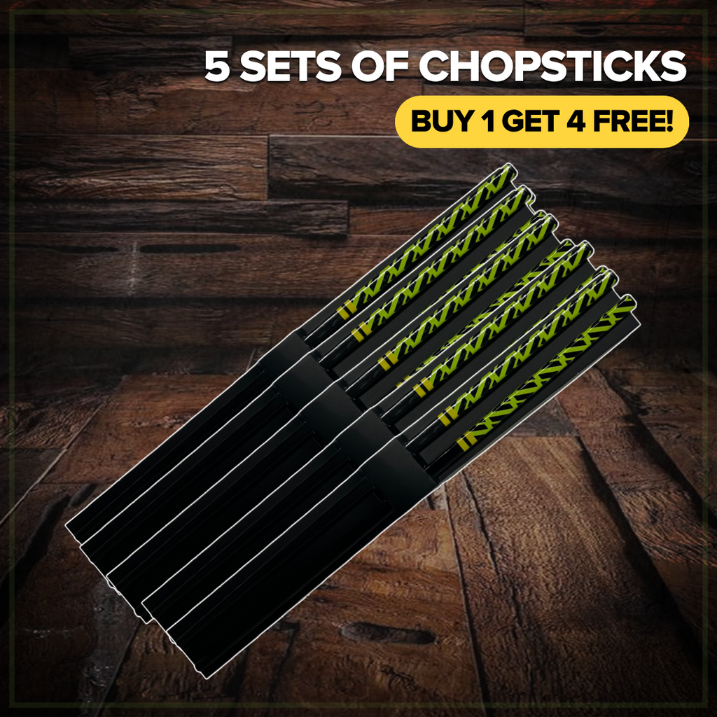 BUY 1 GET 4 SETS FREE! 5 Vite Ramen Onyx Chopsticks Pack