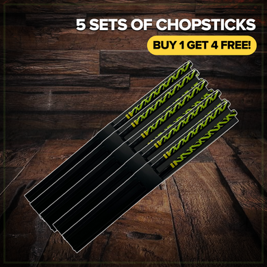 BUY 1 GET 4 SETS FREE! 5 Vite Ramen Onyx Chopsticks Pack