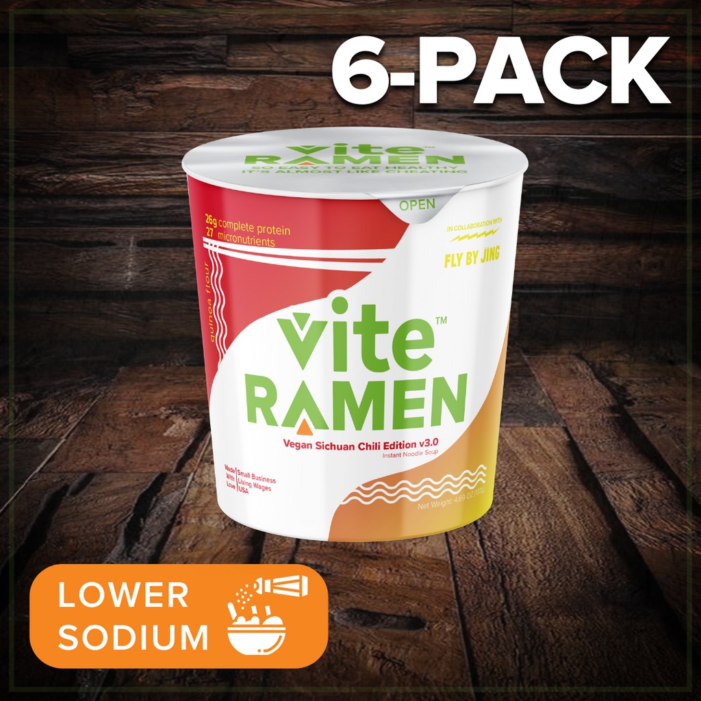 6 Pack Vite Ramen GO - Vegan Sichuan Chili Edition