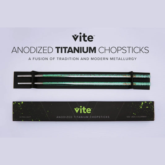 Vite Titanium Chopsticks Anodized "55V Jade"