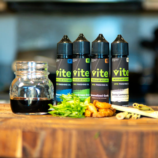 All four Vite finishing oils