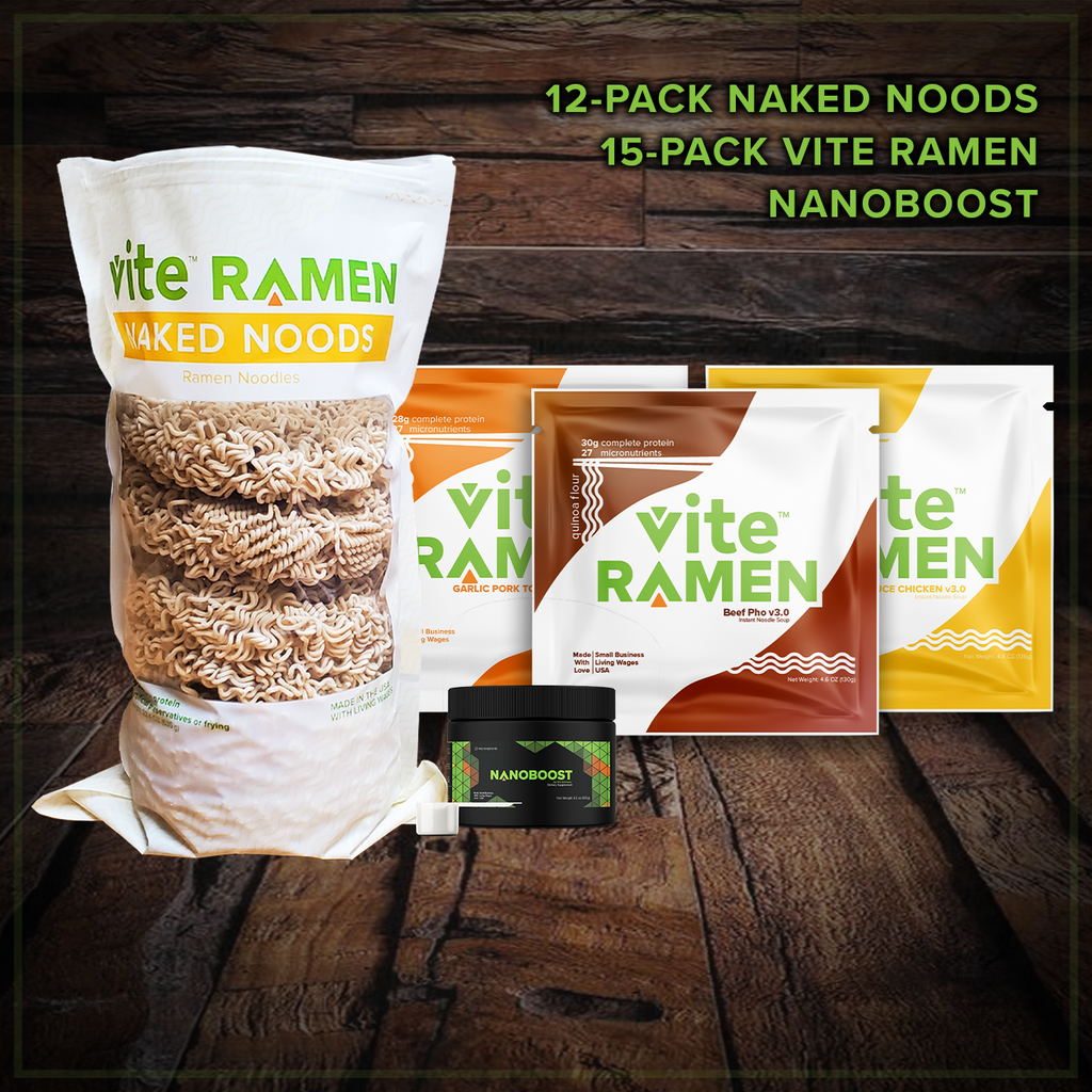 15 Mixed Pack - Energized Naked Noods and Meat Enthusiast's Ramen