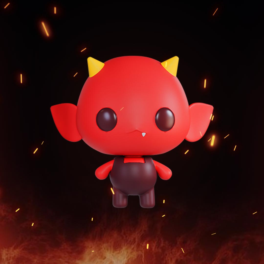 Shadow Oni-ion Keychain Plushie