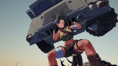 Tomoe Squatting GIF