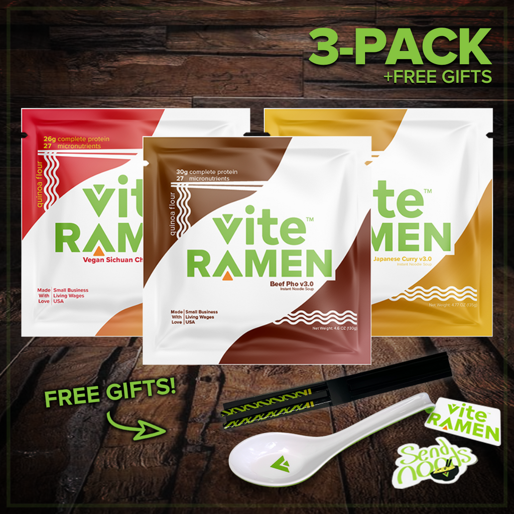 3 Pack - Vite Ramen Starter Pack w/ Free Gifts