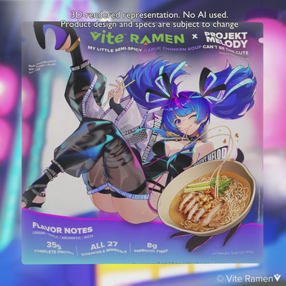 9 Pack - My Little Semi-Spicy Garlic Chimken Soup Can’t Be This Cute