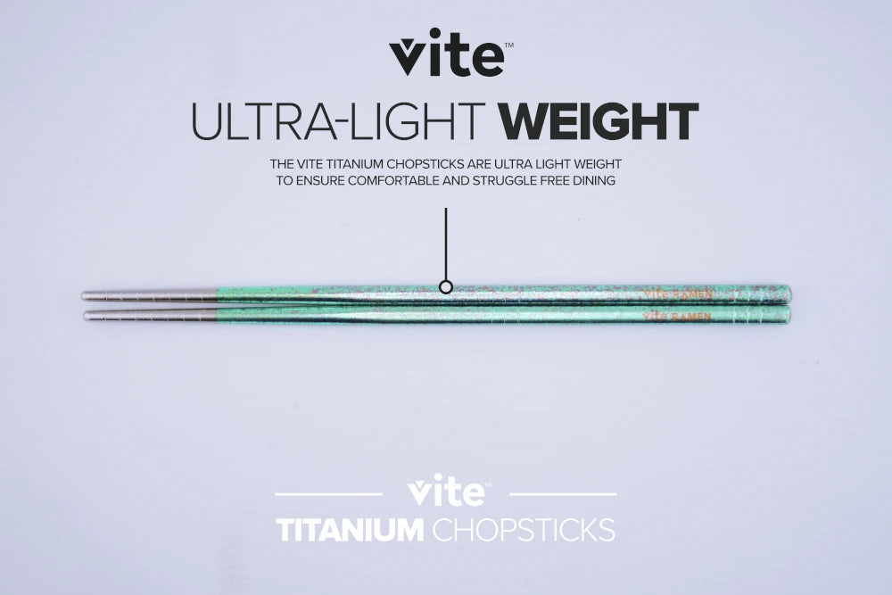 Vite Titanium Chopsticks Anodized "55V Jade"