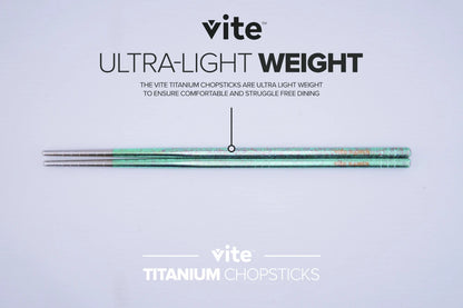 Vite Titanium Chopsticks Anodized "55V Jade"