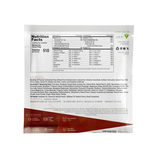 9 Pack - Lower Sodium Garlic Pork Tonkotsu v3.2 - Batch 7