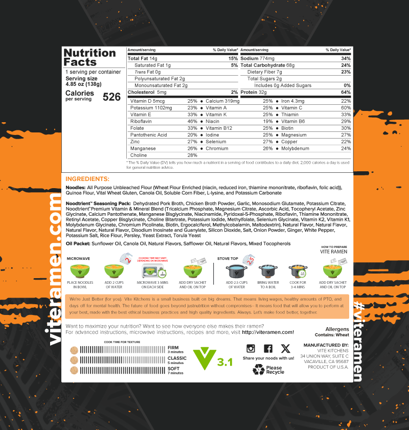 8 Pack - Vite Ramen Variety v3.1 - Batch 6 - Subscription