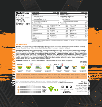 8 Pack - Vite Ramen Variety v3.1 - Batch 6 - Subscription
